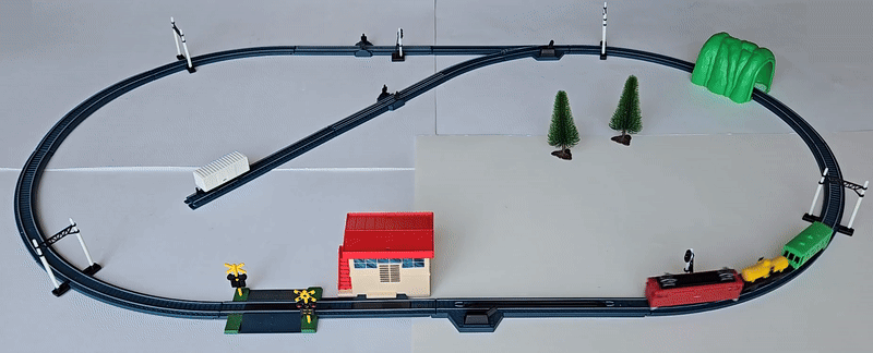Bandai Mini Mini Rail No. 3 EF71 Electric Locomotive Horn Set